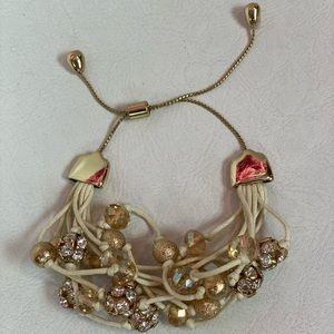 Gold pull chain bracelet